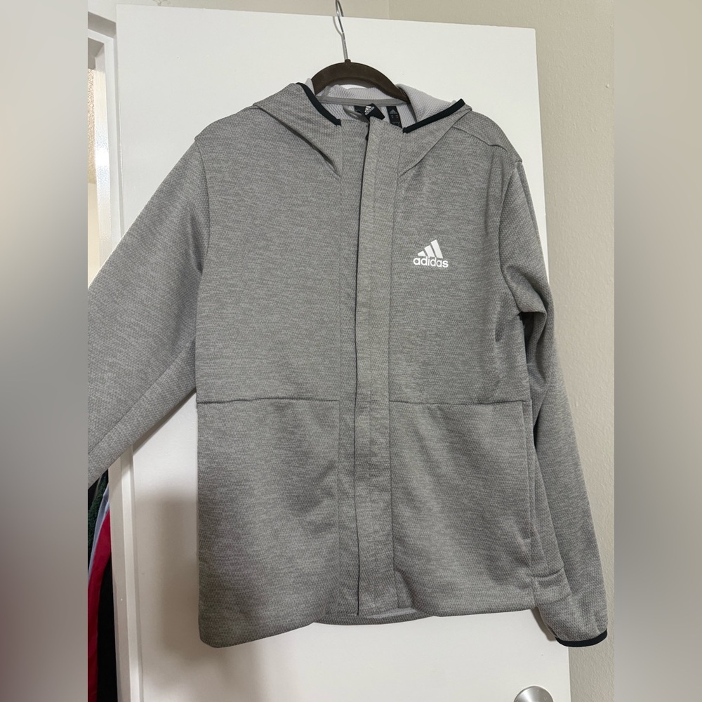 Men’s adidas Team Issue Performance Full-Zip Fleece Hoodie